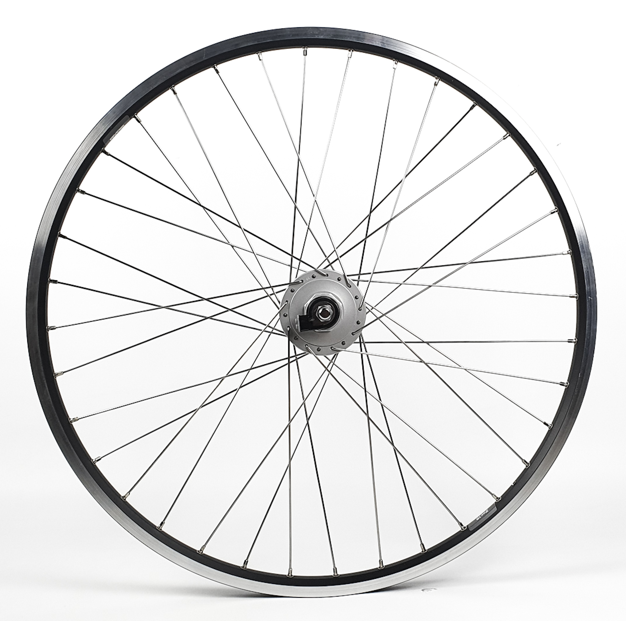 26" Shimano DH-C3000 Nabendynamo/Zac 19 schwarz/silber Vorderrad